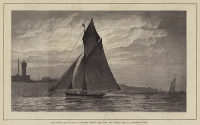 La gara del Prince of Wales Yacht Club Channel, il Dudu e il Cygnet al largo di St Lawrence-on-Sea